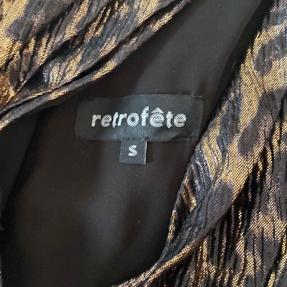 Retrofete Kayla Leopard Leme Mini Dress - Picture 5 of 6